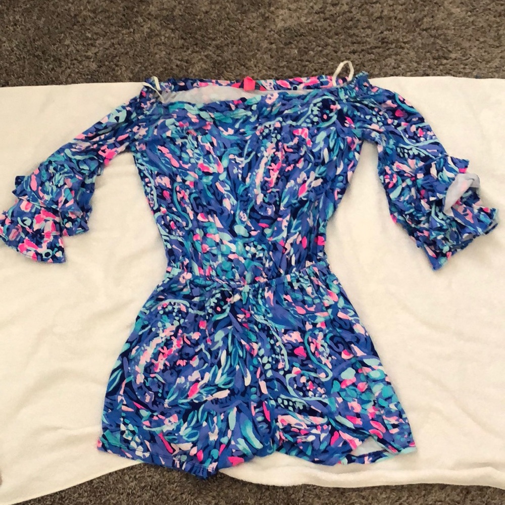 Lilly Pulitzer strapless romper size extra small